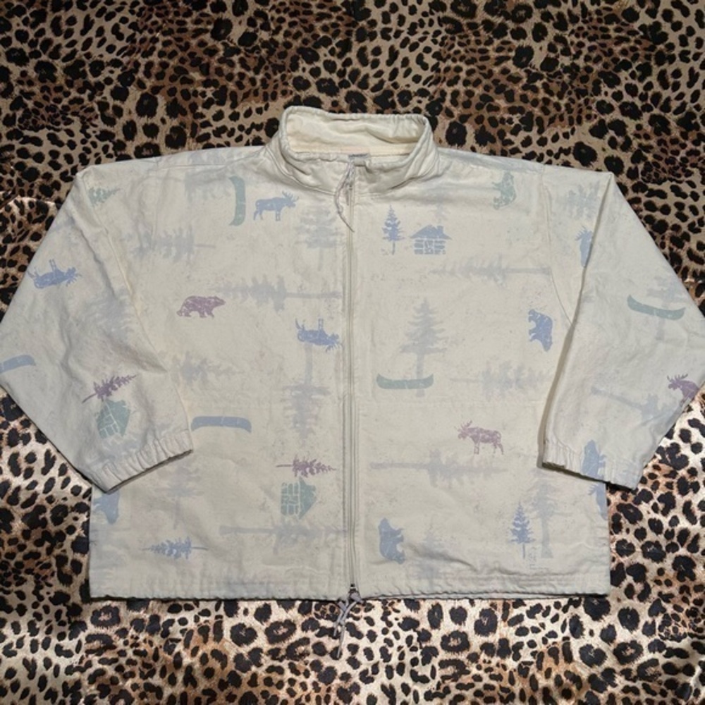 Vintage Artisans Screen Printing & Embroidery Cabinet Moose Jacket
